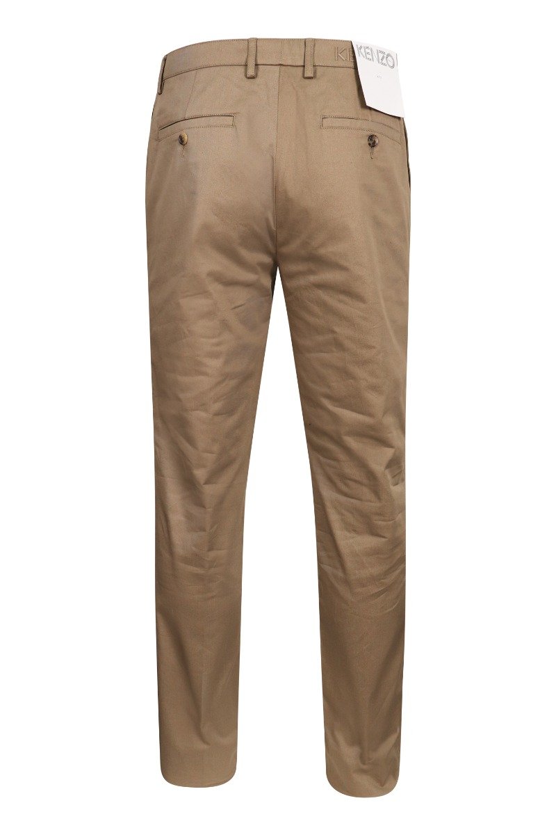 Stretch Cotton Pant Men Fashion Kenzo Paris Long Casual Formal Classic