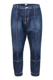Wash Blue Denim Jean Kenzo Paris Cotton Casual Long Jeans Stylish Fashion