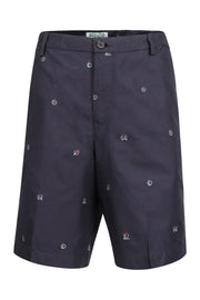 Ymo Chino Shorts Kenzo Cotton Button Zip Chic Men