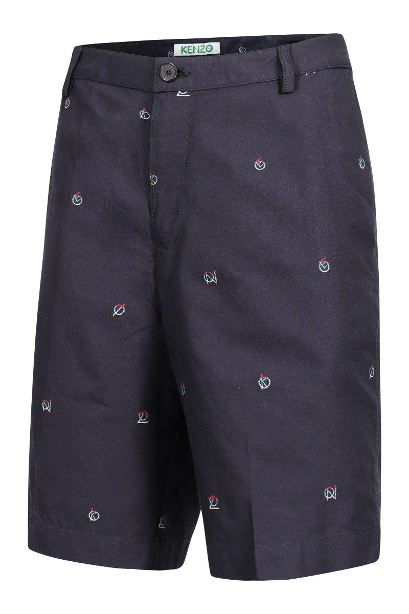 Ymo Chino Short Kenzo Cotton Men Button Belt Chic Fashion