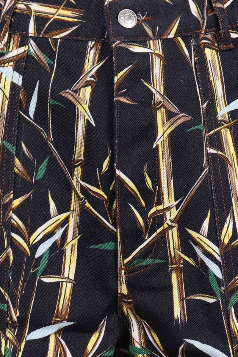 Bamboo Bermuda Short Cotton Fashion Stylish Shorts Black Prints Patterns 