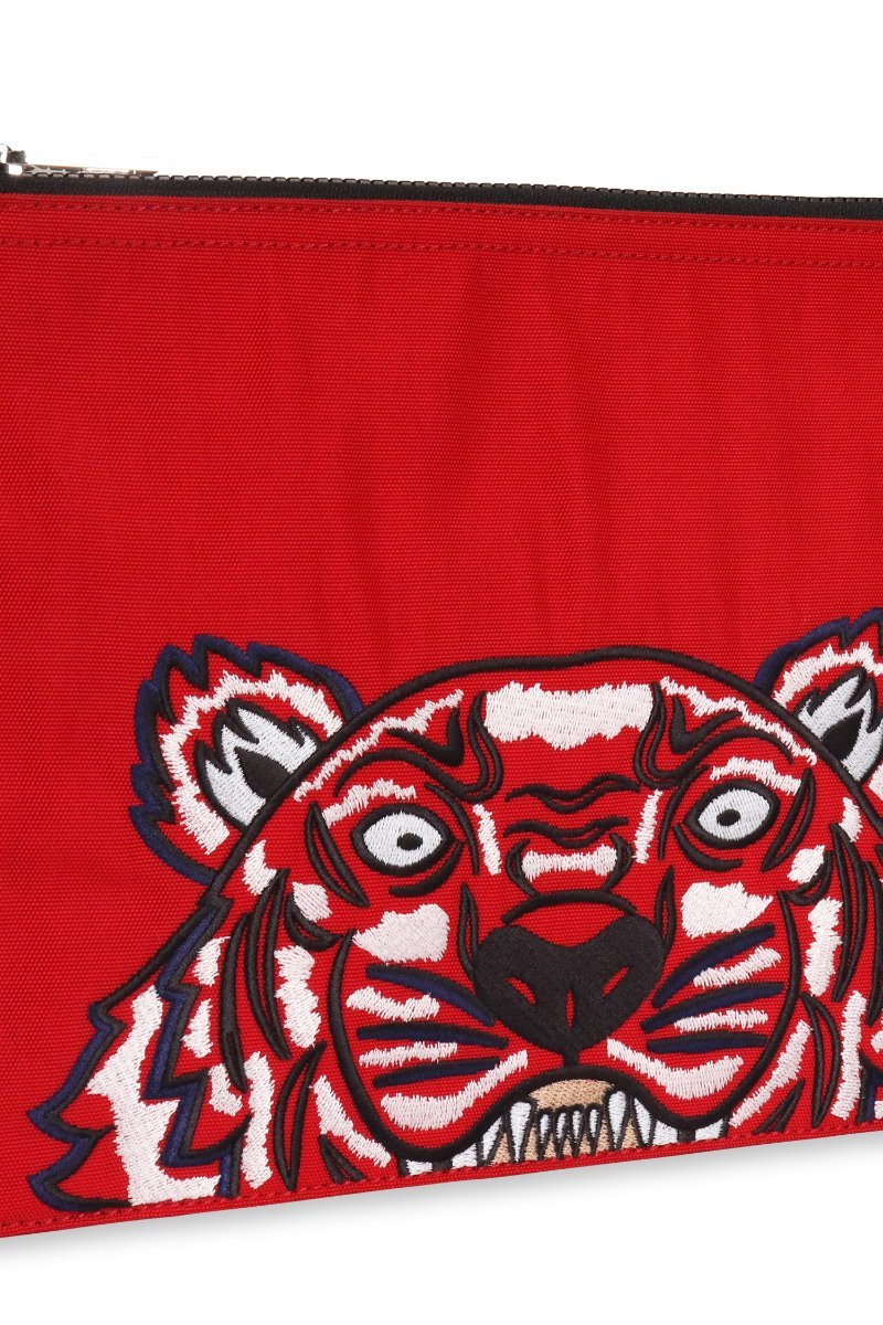 A4 Tiger Clutch Nylon Embroidery Fashion Kenzo Paris Tiger Designer Red Logo Trendy Gift 