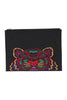 A4 Tiger Clutch Embroidery Designer Fashion Black Unisex Men Women 