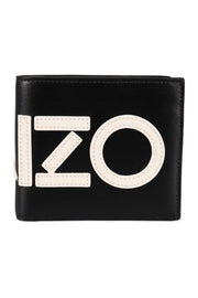 Kenzo Logo Colourblock Wallet Men Fashion Calf-Leather Accessories Classic