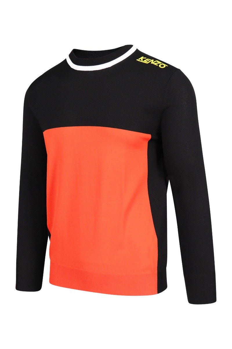 Colourblock Sweater Paris Kenzo Designer Basic Casual Fashion Menswear