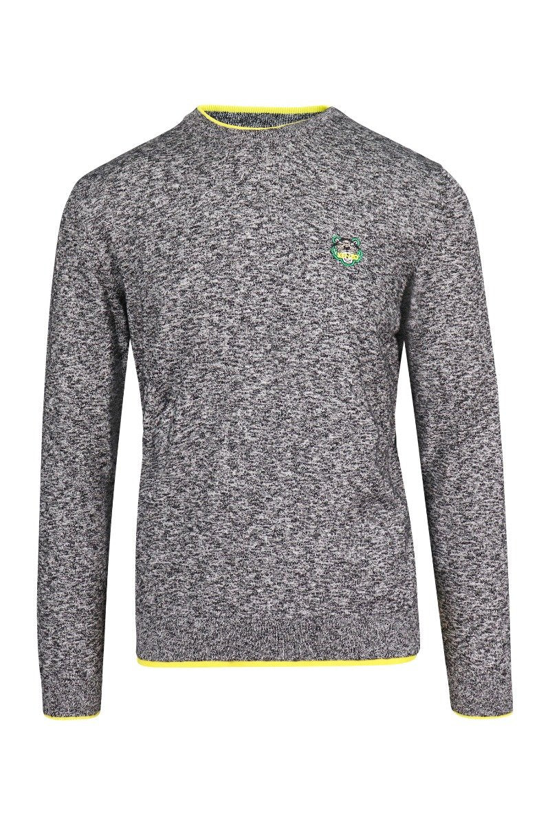 Tiger Crest Sweater Men Fashion Kenzo Paris Cotton Mouline Long Sleeve Casual 
