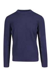 Kenzo Logo Ribbed Knit Sweater Men Fashion Long-Sleeve Viscose-Blend Casual Chic Trendy