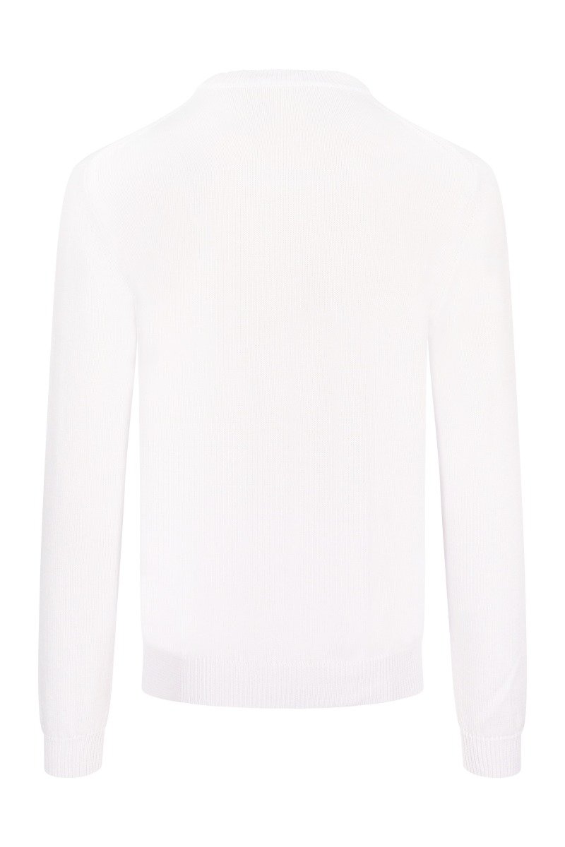Hyper Kenzo Sweater Knit Basic Sweater Cotton Rounded Neck