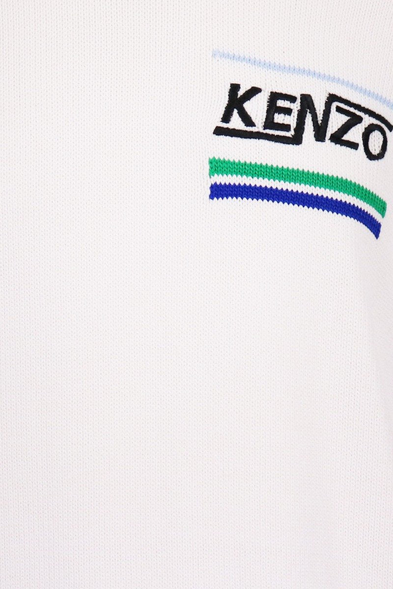 Hyper Kenzo Sweater Knit Basic Sweater Cotton Rounded Neck