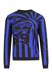 Graphic Psychedelic Jumper Kenzo Paris Cotton Fashion Designer Long Sleeves 