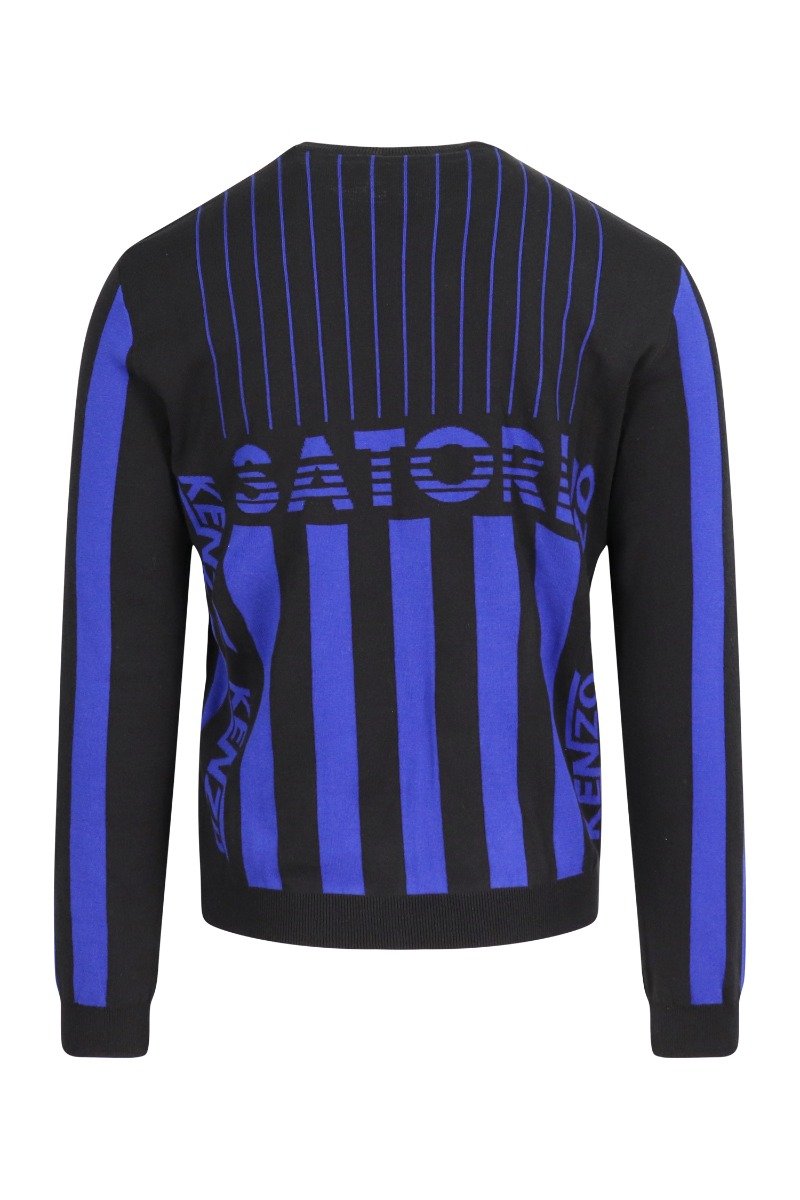 Graphic Psychedelic Jumper Kenzo Paris Cotton Fashion Designer Long Sleeves 
