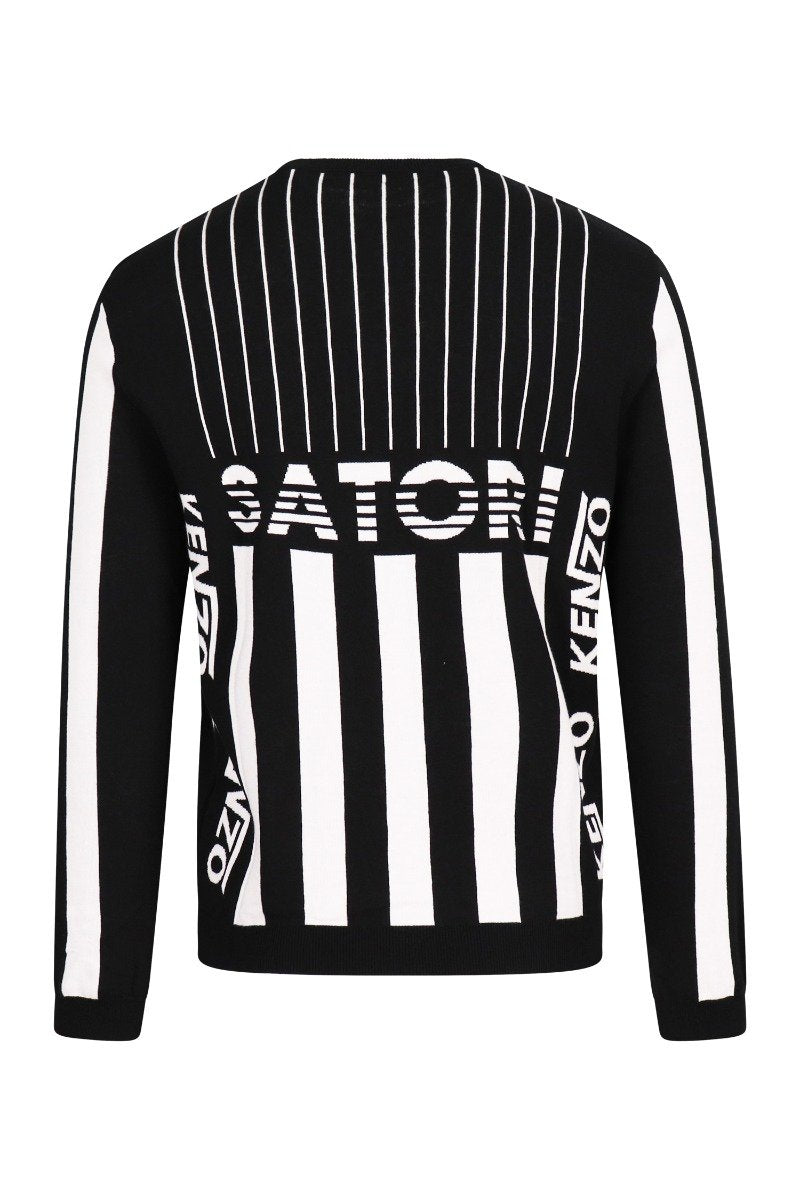 Graphic Psychedelic Sweater Cotton Kenzo Paris Long Sleeves Fashion Designer 