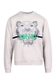 Sporty Tiger Sweatshirt Men Fashion Kenzo Paris Cotton Long Sleeve Top Casual Sport