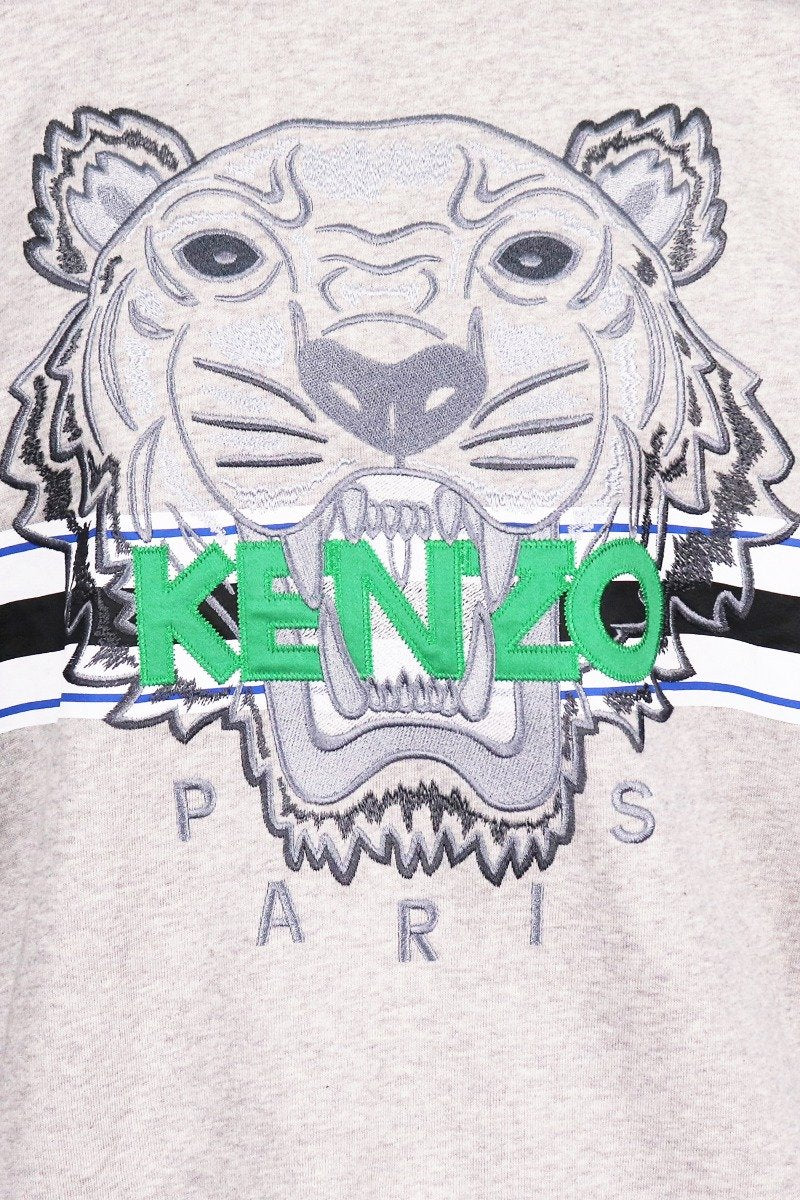 Sporty Tiger Sweatshirt Men Fashion Kenzo Paris Cotton Long Sleeve Top Casual Sport
