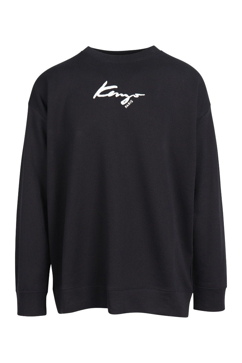Kenzo Signature Sweatshirt Men Fashion Long-Sleeve Cotton Casual Trendy