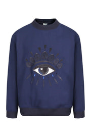 Eye Sweatshirt Long Sleeves Kenzo Paris Fashion Sweater Basic Casual