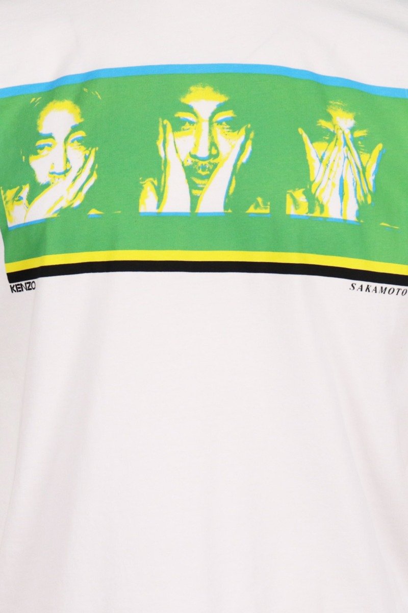 Sakamoto T-Shirt Men Fashion Kenzo Paris Cotton Short-Sleeve Top Casual