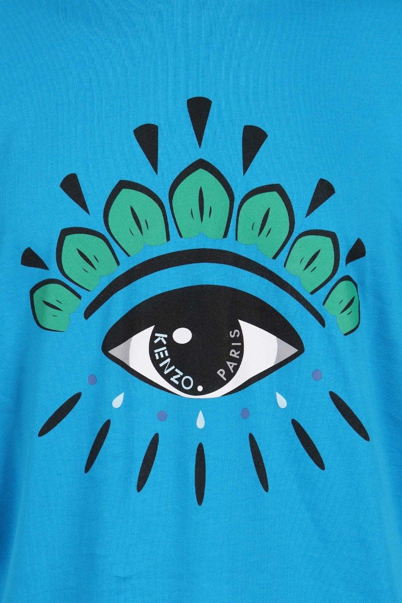 Eye T-shirt Kenzo Paris Short Sleeves Top Unisex Men Women Basic Casual 