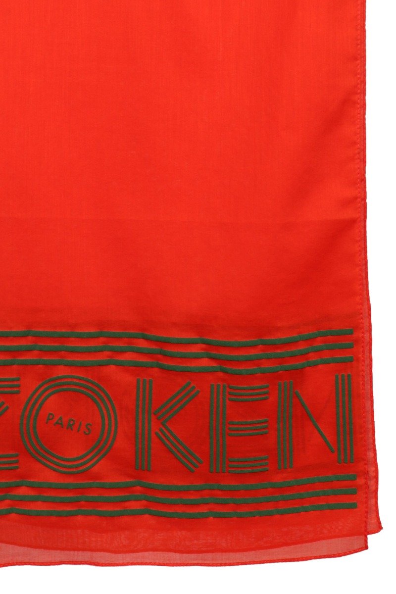 Kenzo Logo Scarf Women Fashion Cotton Accessories Neck Sharp Stylish Trendy