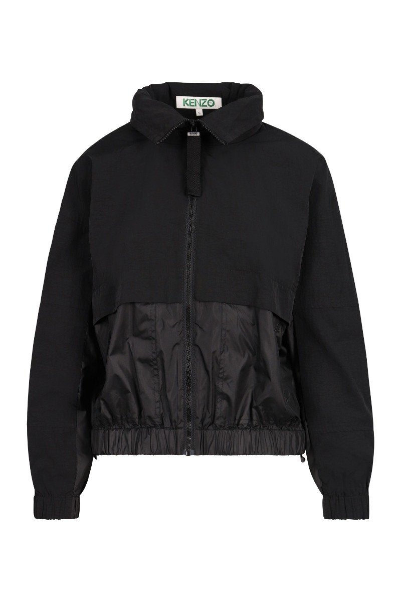 Kenzo Paris Dual Fabric Jacket Women Fashion Cotton Long-Sleeve Trendy Casual Outwear Waterproof