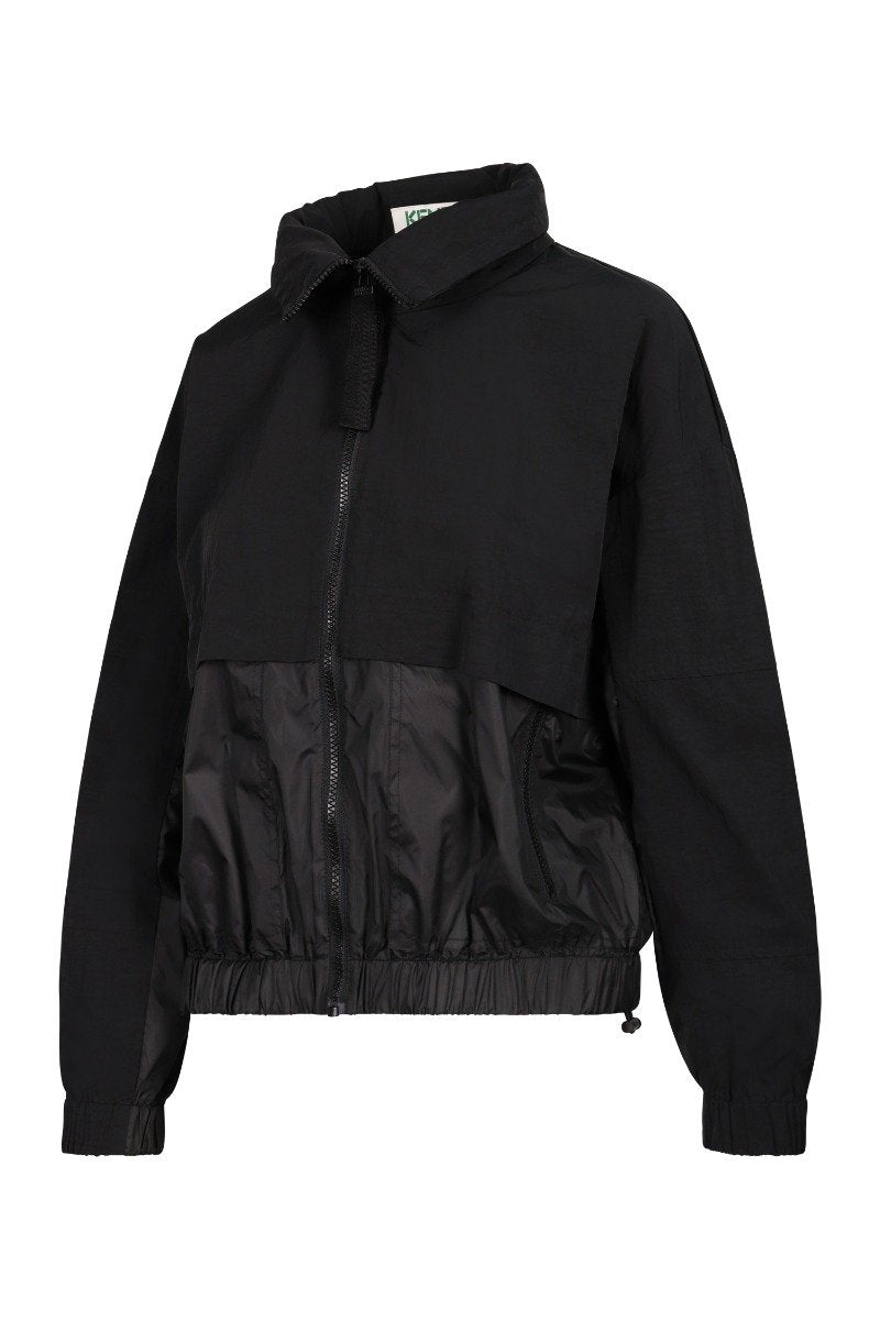 Kenzo Paris Dual Fabric Jacket Women Fashion Cotton Long-Sleeve Trendy Casual Outwear Waterproof