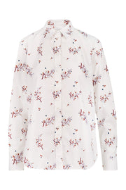 Cheongsam Flower Shirt Cotton Floral Casual Formal Women Collar