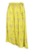 Cheongsam Flower Skirt Floral Print Midi Skirt Women Casual Elegant