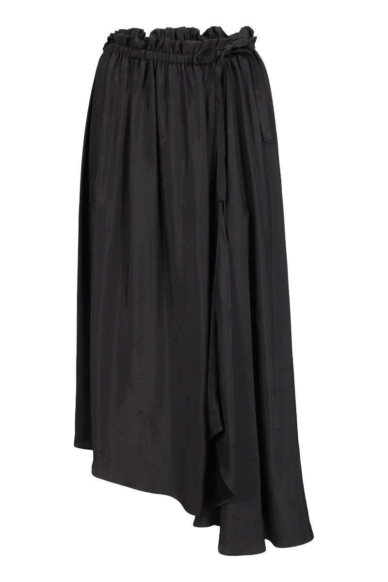 Asymmetrical Midi Skirt Women Fashion Elegant Promotion Deals