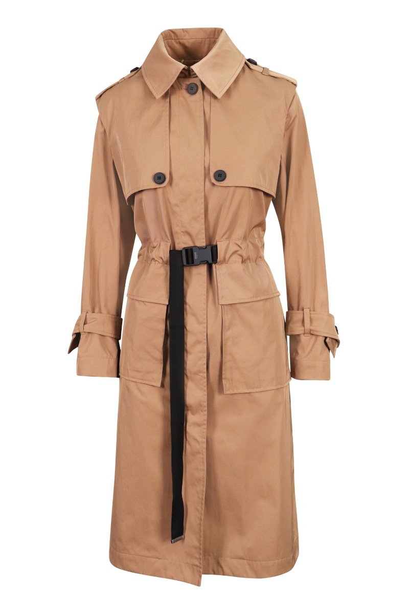 Poly Cotton Trench Coat Women Fashion Kenzo Paris Polyester Blend Long Sleeve Vibes Work Europe