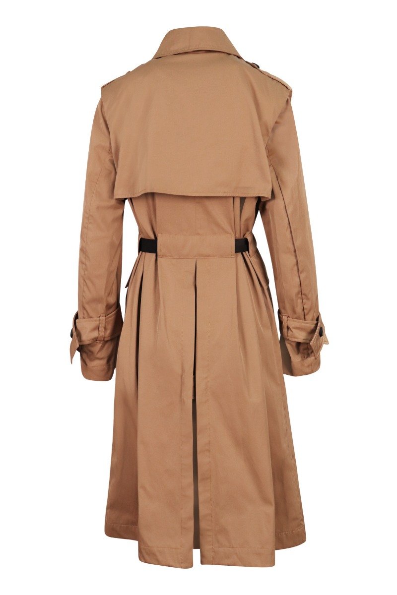 Poly Cotton Trench Coat Women Fashion Kenzo Paris Polyester Blend Long Sleeve Vibes Work Europe