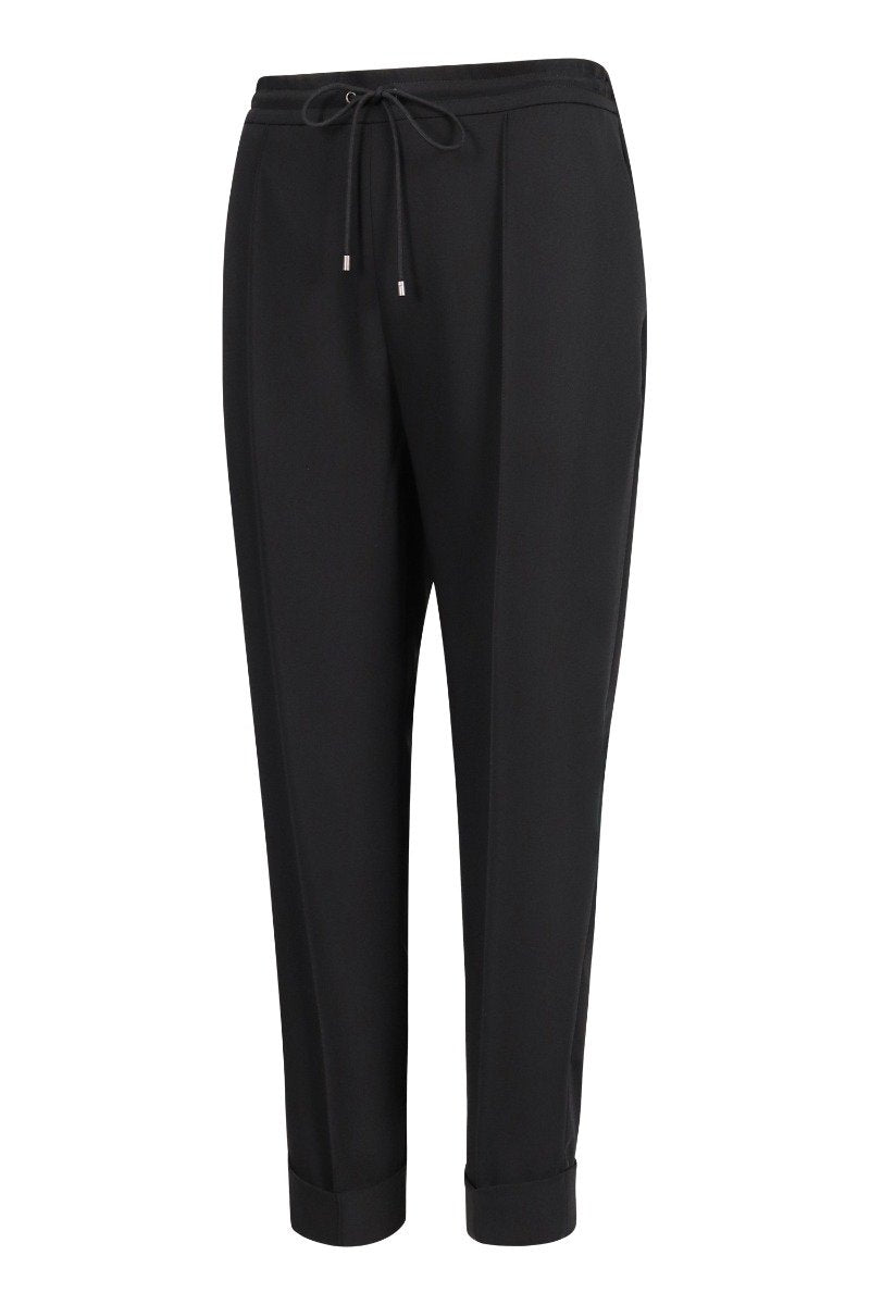 Soft Crepe Straight Leg Pant Women Fashion Kenzo Paris Elastic Polyester Casual