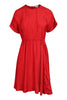 Kenzo Logo Dress Women Fashion Viscose Short-Sleeve Classic Stylish Designer Onepiece