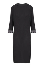 Kenzo Logo Knit Dress Women Fashion Cotton-Blend Long-Sleeve Classic Stylish Onepiece