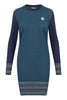 Tiger Knit Dress Women Fashion Kenzo Paris Wool Blend Long Sleeve Onepiece Casual