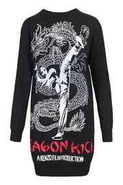 Dragon Kick Knit Dress Women Fashion Dress Kenzo Paris