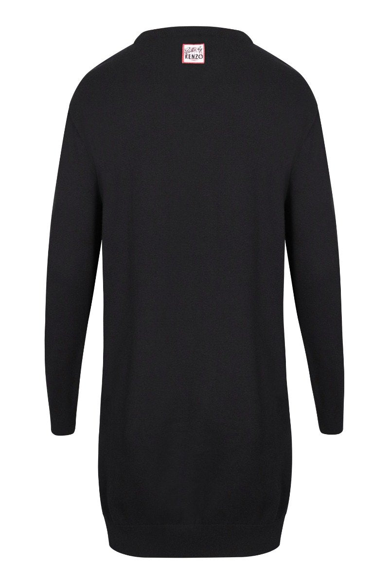 Dragon Kick Knit Dress Women Fashion Dress Kenzo Paris