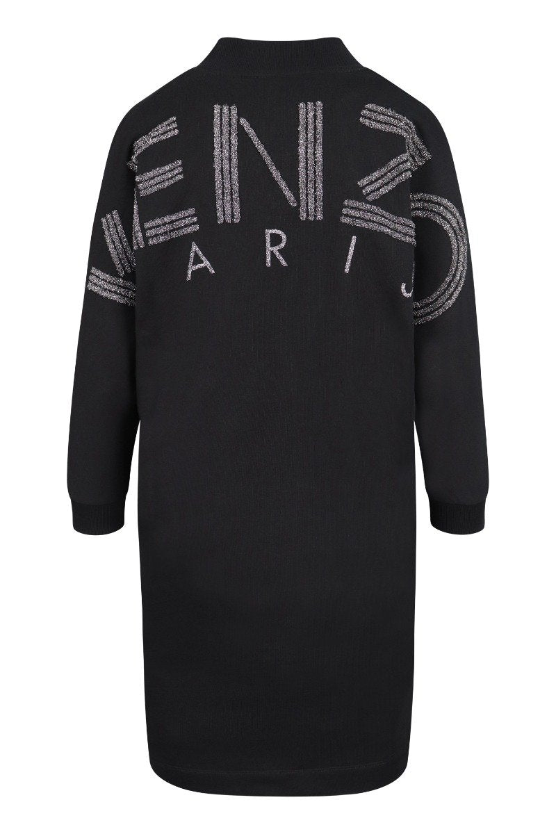 Kenzo Paris Sweatshirt Dress Women Fashion Cotton Long-Sleeve Casual Onepiece