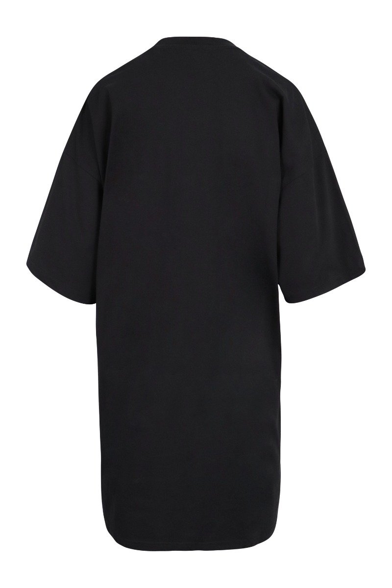 Night Of Kenzo T-Shirt Dress Women Fashion Cotton Dropped-Shoulder Onepiece Casual Chic