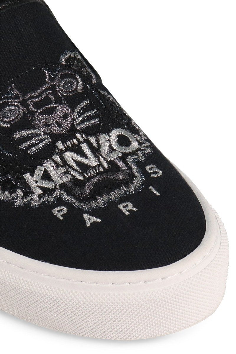 Tiger Slip-On Sneaker Canvas Casual Women Fashion Kenzo Paris 
