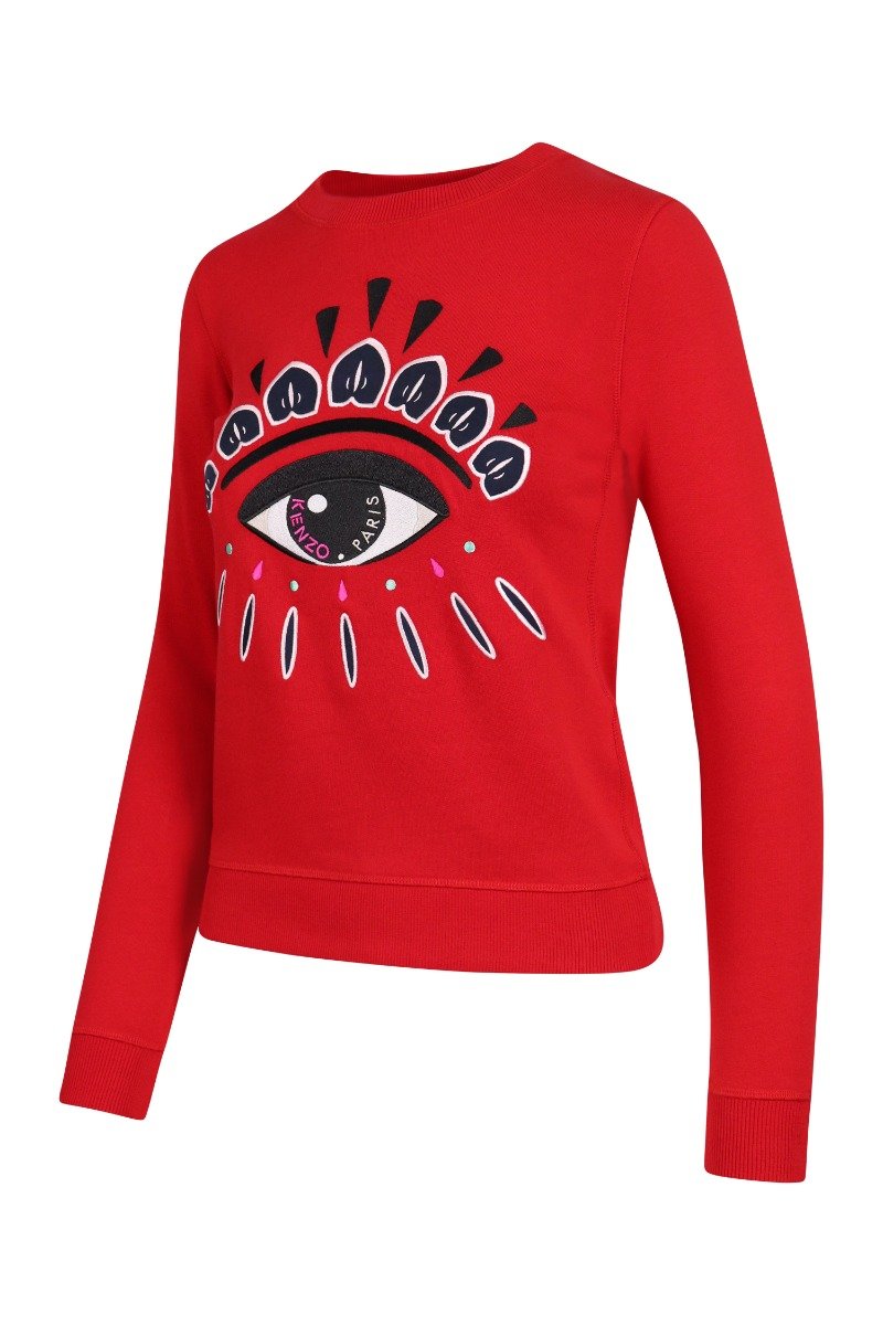 Eye Sweatshirt Cotton Long Sleeves Kenzo Paris Fashion Sweater Basic Casual