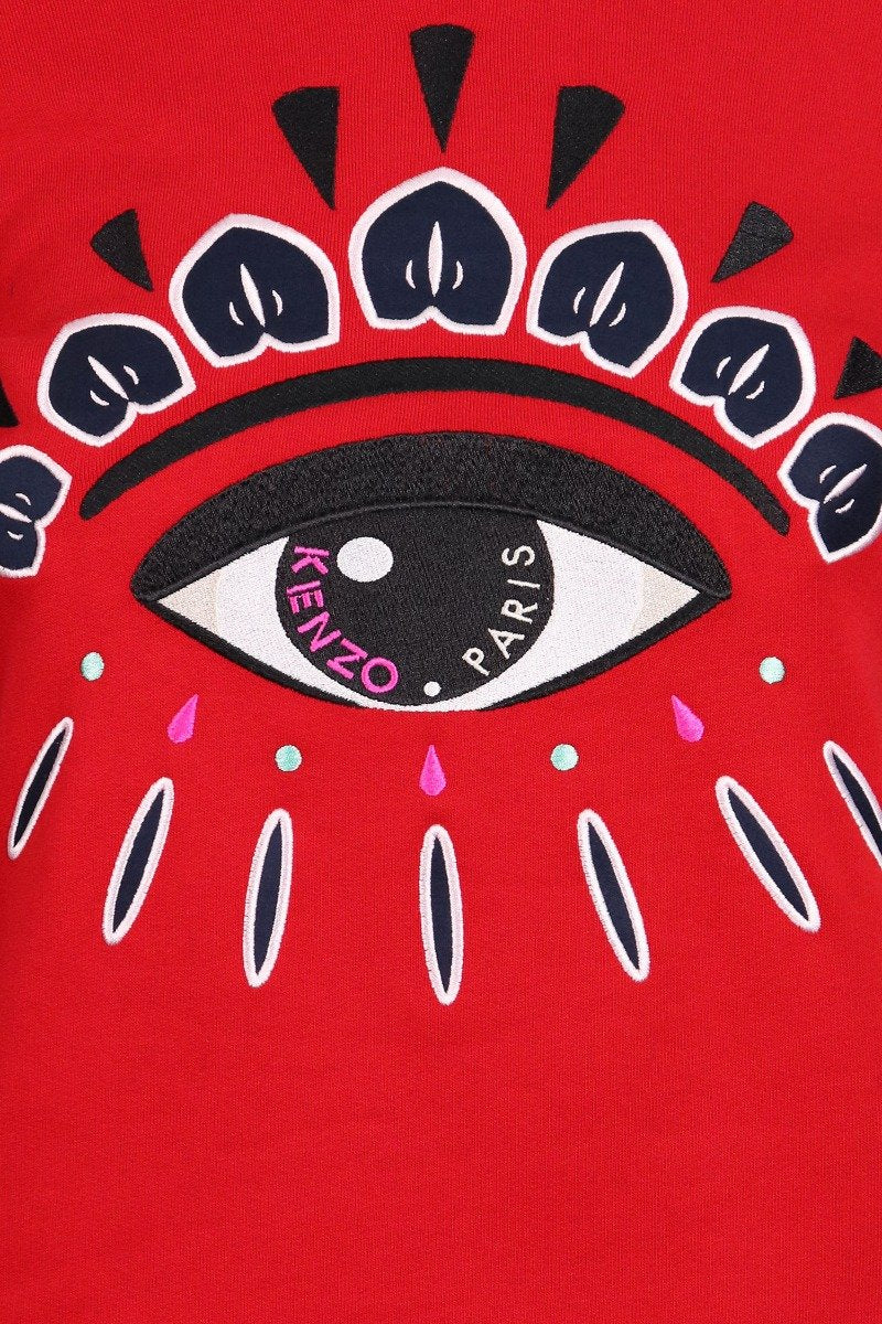 Eye Sweatshirt Cotton Long Sleeves Kenzo Paris Fashion Sweater Basic Casual