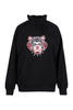 Tiger Sweatshirt Women Fashion Kenzo Paris Cotton Long Sleeve Frilled Neck