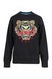 Dragon Tiger Sweatshirt Cotton Crew Neck Kenzo Paris Unisex Men Women