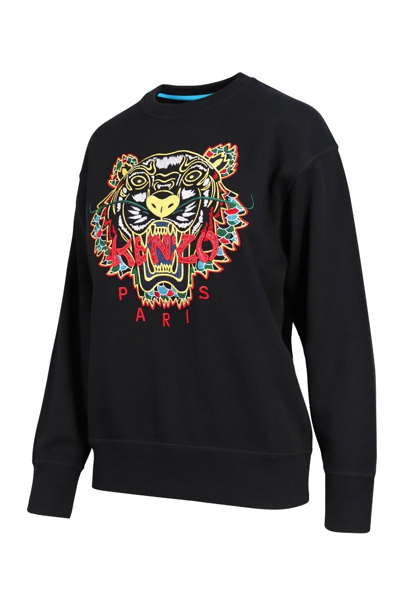 Dragon Tiger Sweatshirt Cotton Crew Neck Kenzo Paris Unisex Men Women