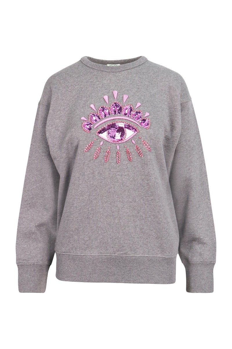 Eye Sweatshirt Cotton Long Sleeves Kenzo Paris Fashion Sweater Basic Casual