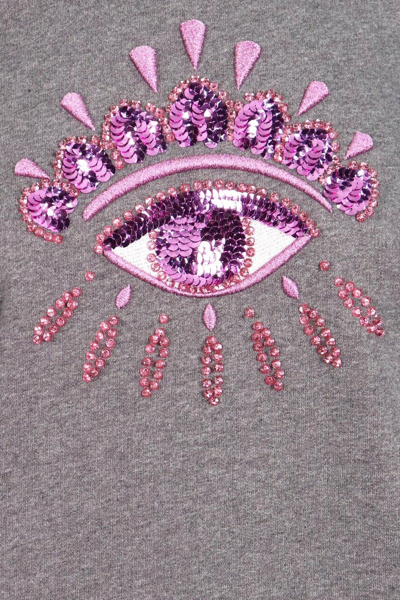 Eye Sweatshirt Cotton Long Sleeves Kenzo Paris Fashion Sweater Basic Casual
