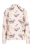 Cheongsam Flower Blouse Collar Long Sleeves Women Elegant Top Fashion