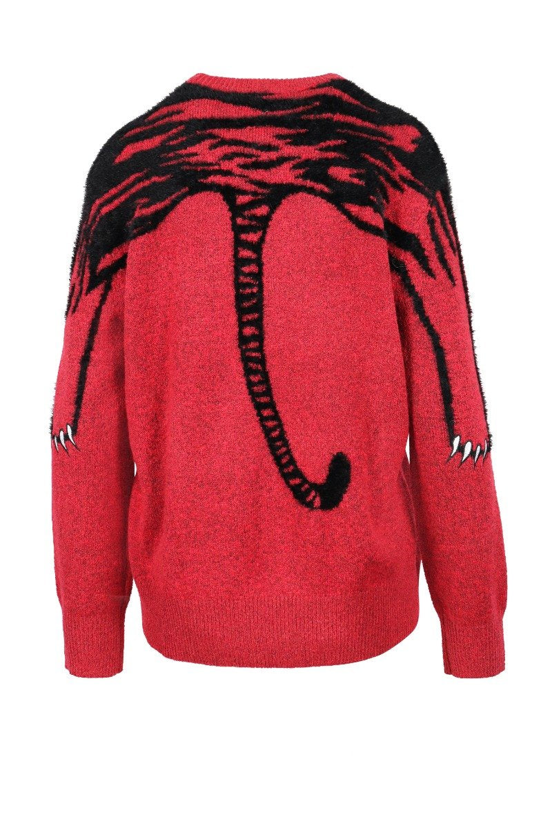 Claw Tiger Oversized Sweater Kenzo Paris Designer Basic Casual Fashion