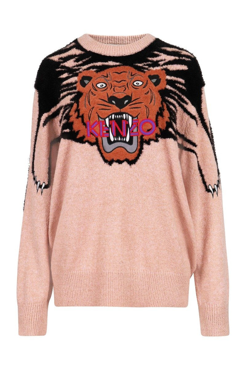 Claw Tiger Oversized Sweater Kenzo Paris Designer Basic Casual Fashion