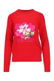 Indonesian Flower Sweater Wool Long Sleeve Embroidery 